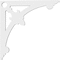 Ekena Millwork Sellek Architectural Grade PVC Bracket, 5/8"W X 14"D X 14"H BKTP01X14X14SK - alternate 2